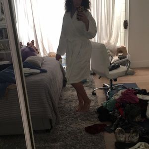 White spa bath rope with slippers